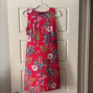 Tommy Hilfiger Floral Mini Dress - Red and Blue